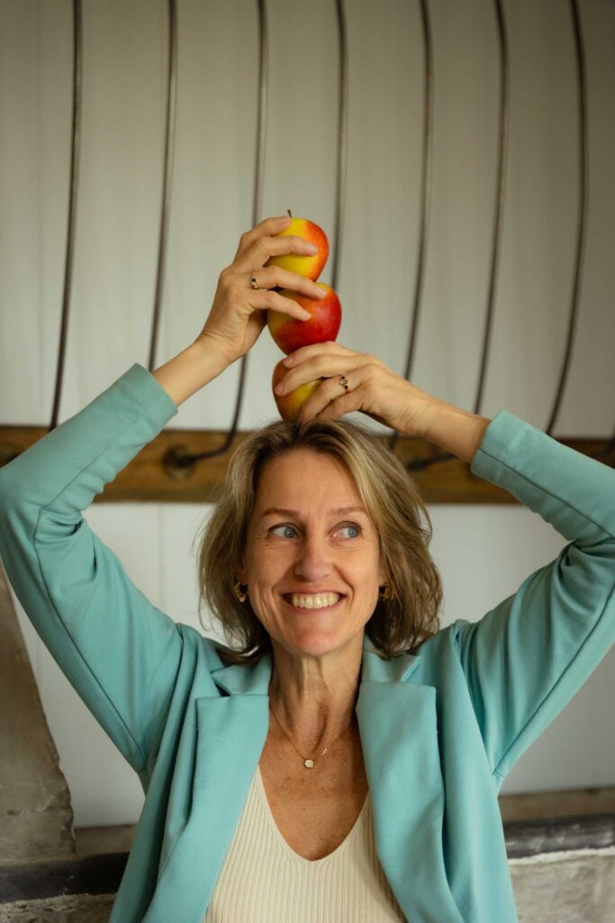 Mirjam met appels